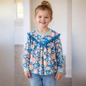 Matilda Jane Wonderment Floral Ruffle Sweater